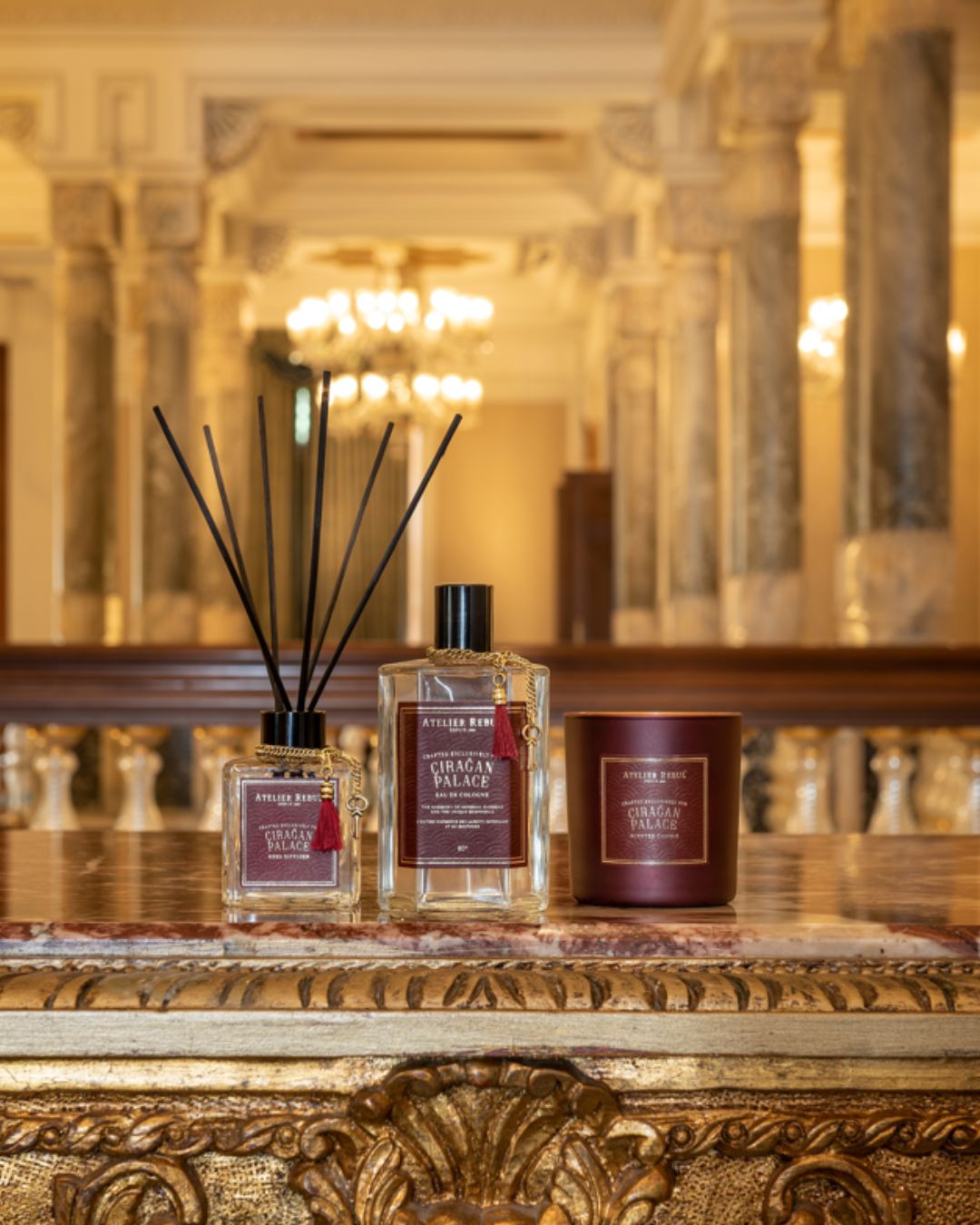 The Atelier Rebul x  Çırağan Palace Kempinski range